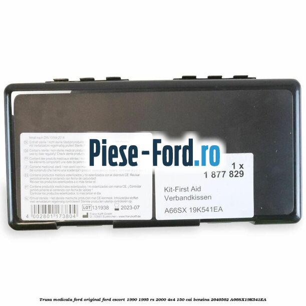 Trusa medicala Ford original Ford Escort 1990-1995 RS 2000 4x4 150 cai benzina #EC3C8E12FE