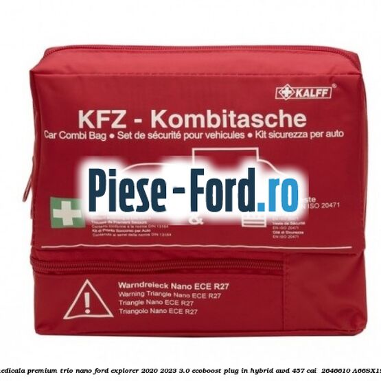 Trusa medicala premium Trio Nano Ford Explorer 2020-2023 3.0 EcoBoost Plug-in Hybrid AWD 457 cai  #A3ED48A872