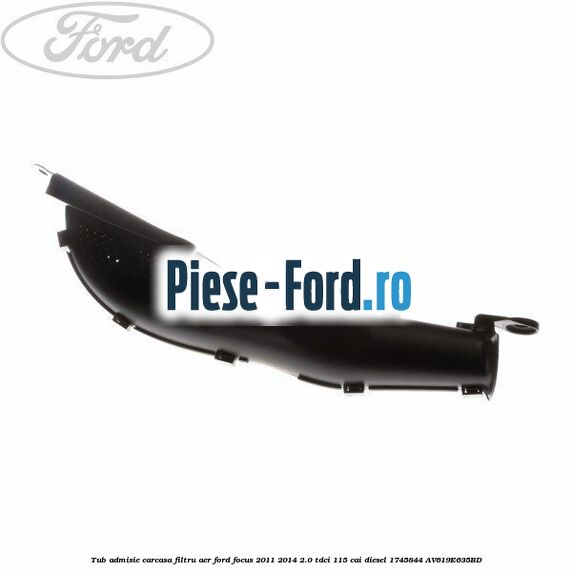 Tub admisie carcasa filtru aer Ford Focus 2011-2014 2.0 TDCi 115 cai diesel