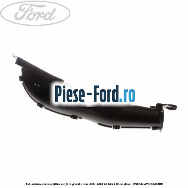 Tub admisie carcasa filtru aer Ford Grand C-Max 2011-2015 2.0 TDCi 115 cai #D3FB2277B7