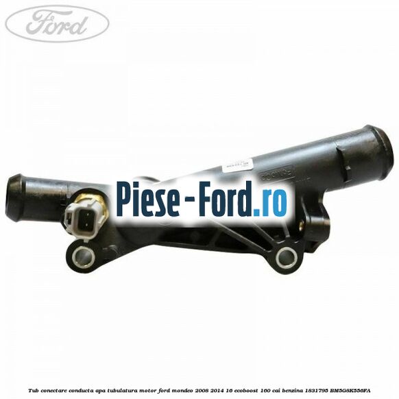 Tub conectare conducta apa tubulatura motor Ford Mondeo 2008-2014 1.6 EcoBoost 160 cai #080D1C111B