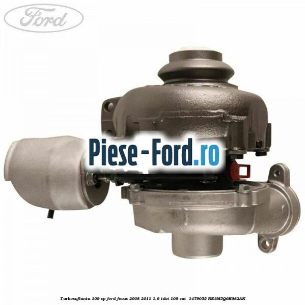 Turbosuflanta 109 CP Ford Focus 2008-2011 1.6 TDCi 109 cai  #E72B0C8D15