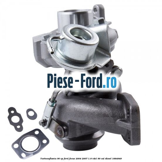 Turbosuflanta 90 CP Ford Focus 2004-2007 1.6 TDCi 90 cai diesel #61A111D4C3
