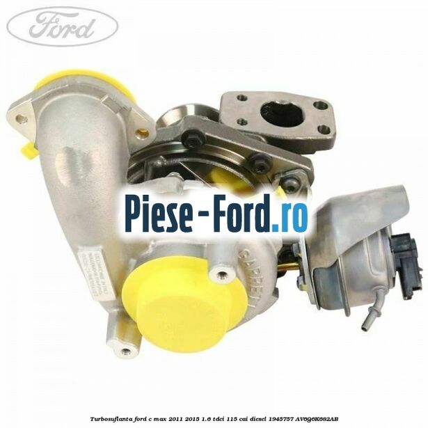 Surub turbosuflanta tip banjo 37 mm Ford C-Max 2011-2015 1.6 TDCi 115 cai diesel