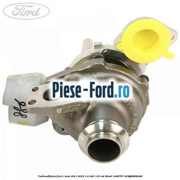 Turbosuflanta Ford C-Max 2011-2015 1.6 TDCi 115 cai diesel #41B0B2AA7E