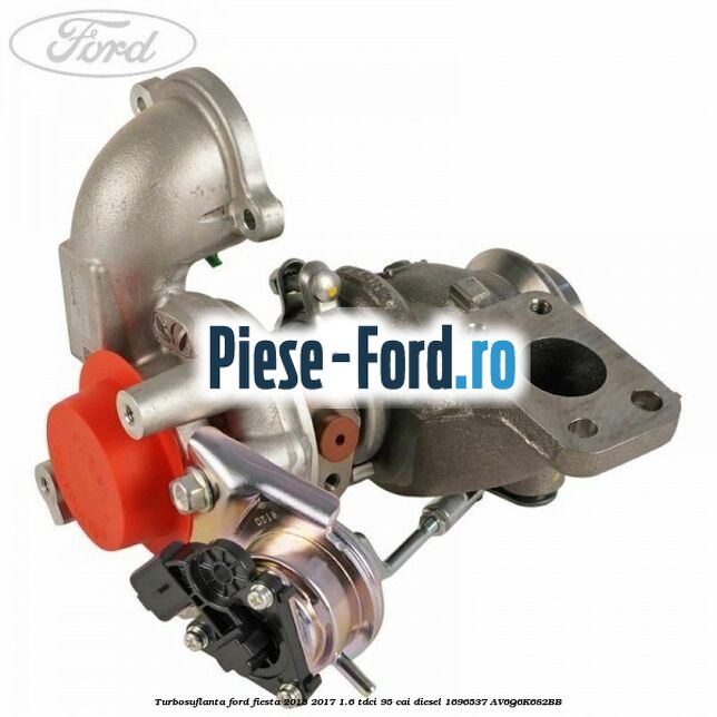 Surub turbosuflanta tip banjo 37 mm Ford Fiesta 2013-2017 1.6 TDCi 95 cai diesel