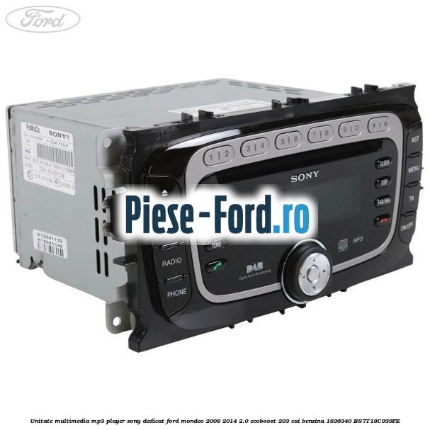 Unitate 6 CD changer Ford Mondeo 2008-2014 2.0 EcoBoost 203 cai benzina