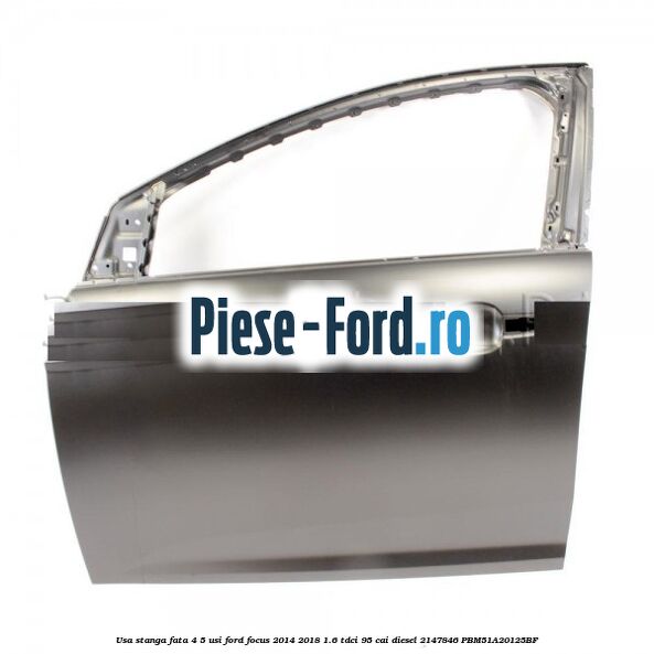 Usa dreapta spate, 5 usi combi Ford Focus 2014-2018 1.6 TDCi 95 cai diesel