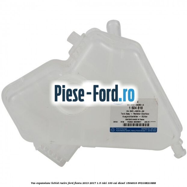 Vas expansiune lichid racire Ford Fiesta 2013-2017 1.5 TDCi 100 cai diesel #98CFCFCD22