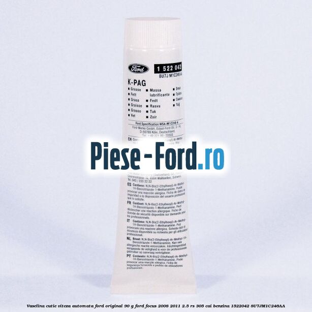 Vaselina antiscart placute frana Ford original 50 ml Ford Focus 2008-2011 2.5 RS 305 cai benzina