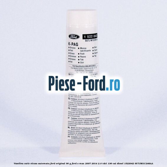 Vaselina antiscart placute frana Ford original 50 ml Ford S-Max 2007-2014 2.0 TDCi 136 cai diesel