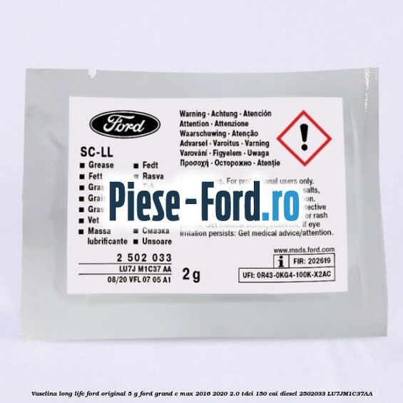 Vaselina Long Life Ford original 5 G Ford Grand C-Max 2016-2020 2.0 TDCi 150 cai diesel #6189B9C0FC