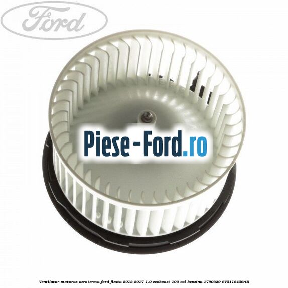 Ventilator motoras aeroterma Ford Fiesta 2013-2017 1.0 EcoBoost 100 cai benzina