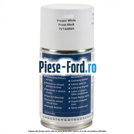 Vopsea alb Frozen White, 250 ml Ford Focus 2011-2014 1.6 Ti 85 cai
