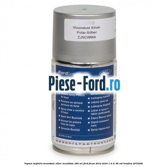 Vopsea argintiu Moondust silver metalizat, 250 ml Ford Focus 2014-2018 1.6 Ti 85 cai