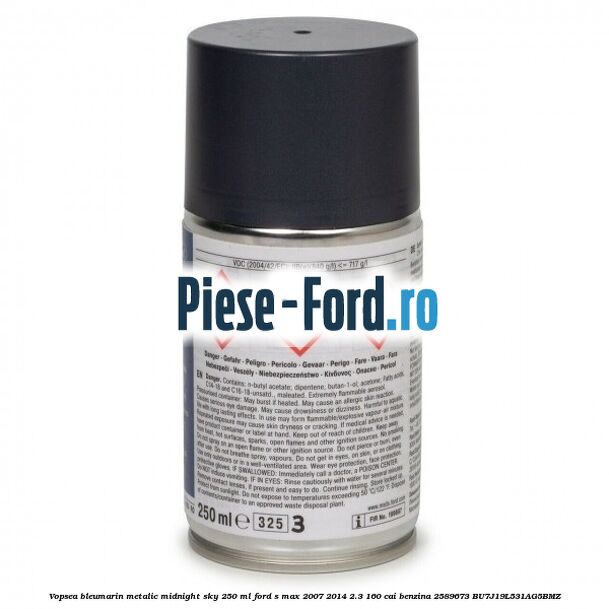 Vopsea bleumarin metalic Midnight Sky, 250 ml Ford S-Max 2007-2014 2.3 160 cai benzina #DCA4B325CC