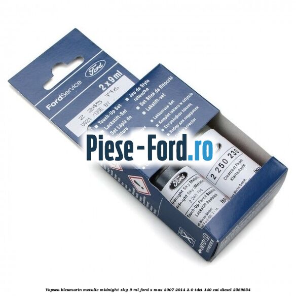 Vopsea bleumarin metalic Midnight Sky, 9 ml Ford S-Max 2007-2014 2.0 TDCi 140 cai #C7F6C02DC3