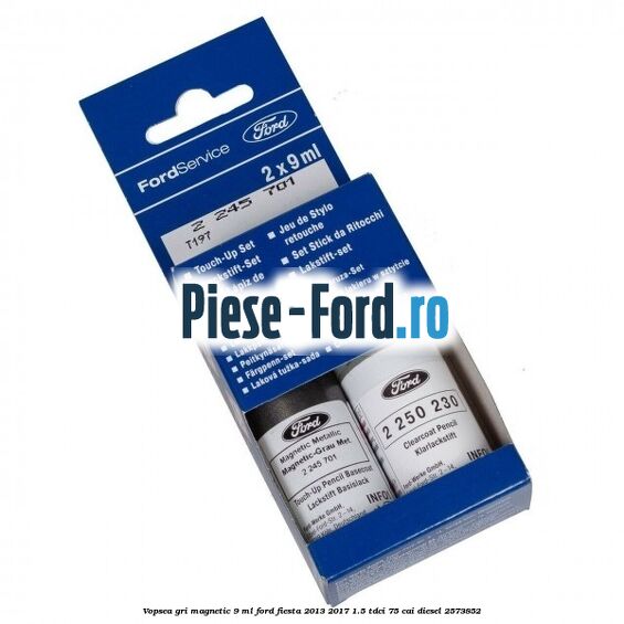 Vopsea gri Magnetic, 9 ml Ford Fiesta 2013-2017 1.5 TDCi 75 cai