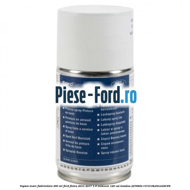 Vopsea maro Copper pulse, 9 ml Ford Fiesta 2013-2017 1.0 EcoBoost 125 cai benzina