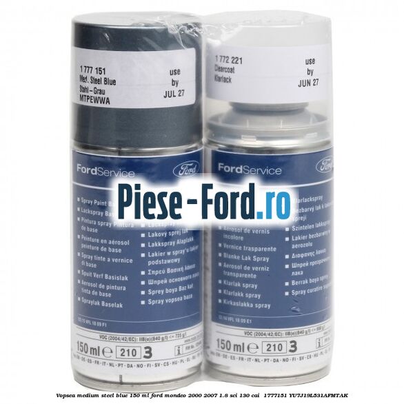 Vopsea medium steel blue, 150 ml Ford Mondeo 2000-2007 1.8 SCi 130 cai  #55A709D9B2