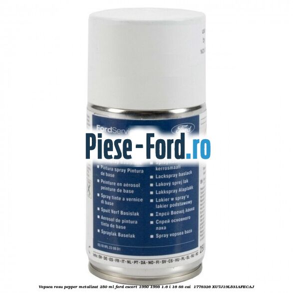 Vopsea rosu pepper metalizat, 250 ml Ford Escort 1990-1995 1.6 i 16 88 cai  #9FC31B4AB4