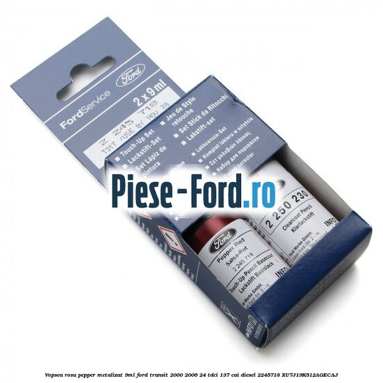 Vopsea rosu pepper metalizat, 9ml Ford Transit 2000-2006 2.4 TDCi 137 cai #18275C5722