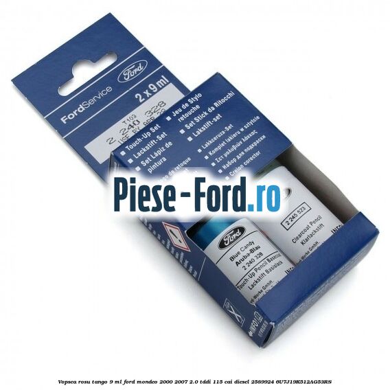 Vopsea rosu Tango, 9 ml Ford Mondeo 2000-2007 2.0 TDDI 115 cai diesel #50C7BBF524