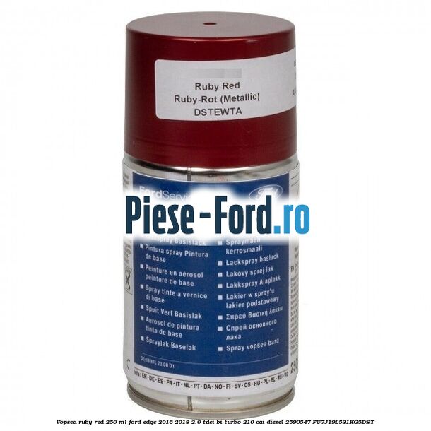 Vopsea ruby red, 250 ml Ford Edge 2016-2018 2.0 TDCi Bi-Turbo 210 cai diesel #A0D2DEF1B7