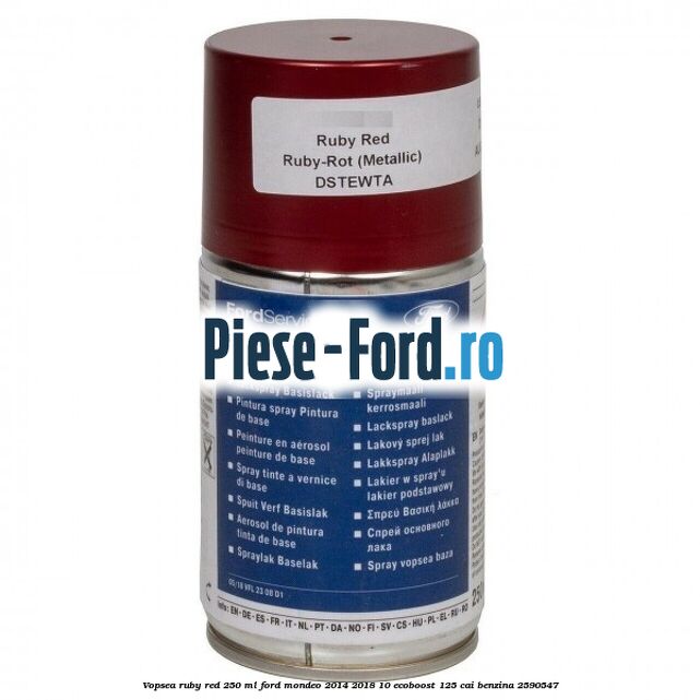 Vopsea ruby red, 250 ml Ford Mondeo 2014-2018 1.0 EcoBoost 125 cai #71B115EE99