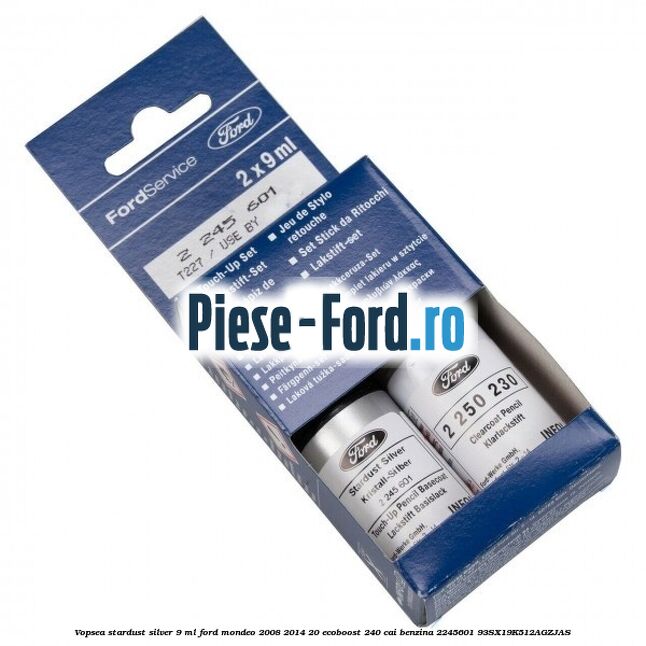 Vopsea Stardust Silver, 9 ml Ford Mondeo 2008-2014 2.0 EcoBoost 240 cai #1D7860DE71