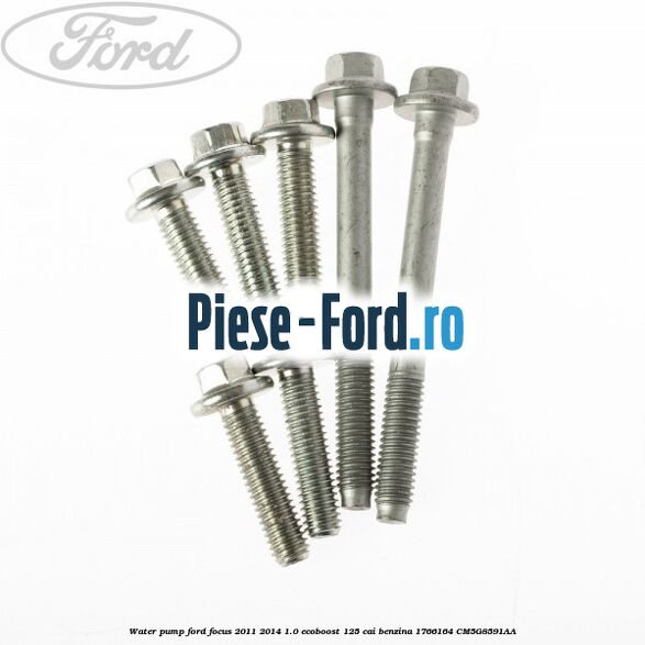 Water pump Ford Focus 2011-2014 1.0 EcoBoost 125 cai benzina #9BD4763B6D