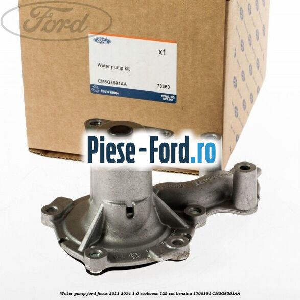Water pump Ford Focus 2011-2014 1.0 EcoBoost 125 cai benzina #9BD4763B6D