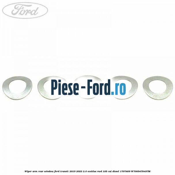 Wiper arm, rear window Ford Transit 2019-2023 2.0 EcoBlue RWD 105 cai diesel #458D22C144