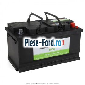 Acumulator 75 AH Start Stop Ford Fiesta 2013-2017 1.5 TDCi 95 cai #76EC9051A0