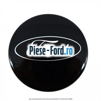 Capac centru janta aliaj 55 mm negru lucios Ford Fiesta 2013-2017 1.5 TDCi 95 cai