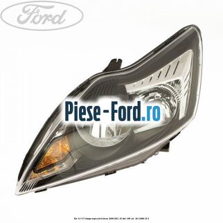 Far H1/H7 stanga negru Ford Focus 2008-2011 1.6 TDCi 109 cai #ED0F5E344C