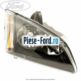 Far H7/H1 dreapta negru Ford Focus 2004-2007 1.6 TDCi 90 cai #5FE6355462