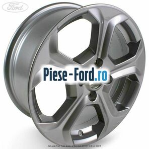 Janta aliaj 17 inch, 5 spite design Y gri Ford Fiesta 2013-2017 1.0 80 cai #4D3B03095A