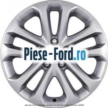 Janta aliaj 17 inch, 5 spite duble Ford Grand C-Max 2011-2015 1.6 TDCi 115 cai