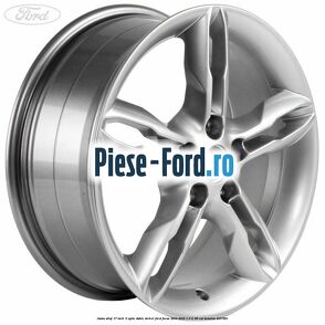 Janta aliaj 17 inch, 5 spite duble nichel Ford Focus 2014-2018 1.6 Ti 85 cai