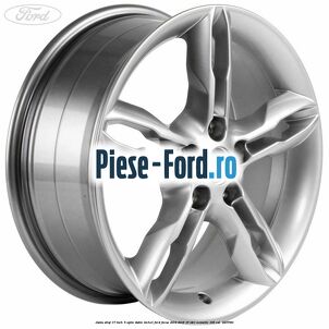 Janta aliaj 17 inch, 5 spite duble nichel Ford Focus 2014-2018 1.6 TDCi ECOnetic 105 cai #090DC3D261