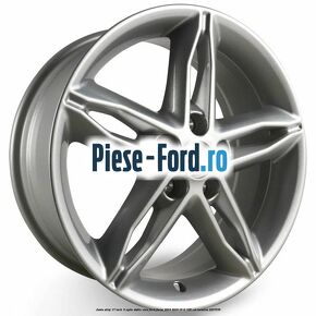 Janta aliaj 17 inch, 5 spite duble stea Ford Focus 2014-2018 1.6 Ti 105 cai #1D956DA27B