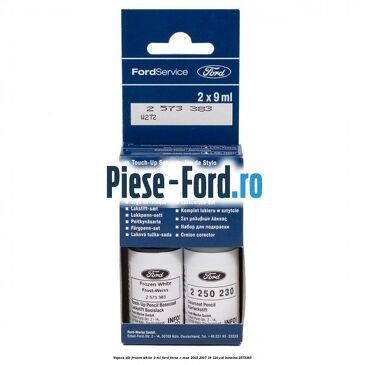 Vopsea alb Frozen White, 9 ml Ford Focus C-Max 2003-2007 1.8 120 cai #E2FFA23D6C