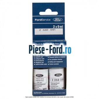 Vopsea argintiu Moondust silver metalizat, 9 ml Ford Focus 2014-2018 1.5 TDCi ECOnetic 105 cai #A696705B8C