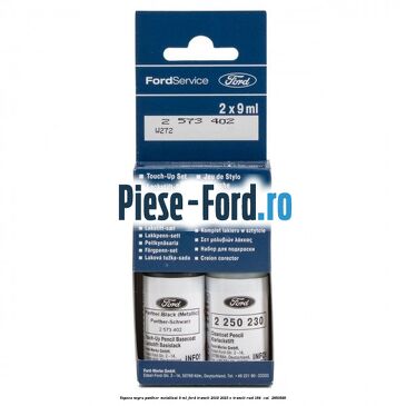 Vopsea negru Panther metalizat, 9 ml Ford Transit 2019-2023 E-TRANSIT RWD 184  cai #E11EAD4D68