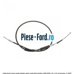 Cablu frana mana model tambur spate 4/5 usi Ford Mondeo 1996-2000 1.8 i 115 cai benzina