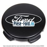 Capac centru janta aliaj 55 mm negru lucios Ford Fiesta 2008-2012 1.6 Ti 120 cai benzina
