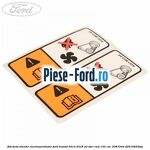 Eticheta atentie electroventilator Ford Transit 2014-2018 2.2 TDCi RWD 155 cai #69397113C6