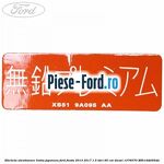 Eticheta atentie electroventilator Ford Fiesta 2013-2017 1.5 TDCi 95 cai diesel