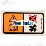 Eticheta atentionare limba japoneza Ford Focus 2008-2011 2.5 RS 305 cai benzina